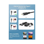 Chargeur Reletech 65W USB-C noir vue arrière sourceMapping: ELECTRONICS#CHARGERS#USB_C_CHARGERS