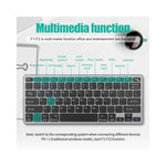 Clavier gaming Bluetooth et 2.4G avec touches multimédiaClavier sans fil Bluetooth et 2.4G pour PC avec touches multimédia...