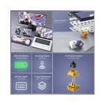 Vue latérale du clavier montrant les touches mécaniques et la rétroéclairage RGB