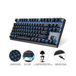 Vue arrière du clavier mécanique GK82 LED Fil/WiFi montrant les connexions et le logo GEAR4PC