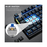 Vue arrière du clavier mécanique GK82 LED Fil/WiFi montrant les connecteurs et le logo GEAR4PC