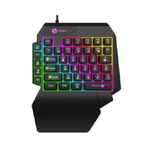 Clavier jeu 35 touches USB slim LED portable vue frontale