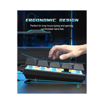 Vue latérale du clavier mécanique 60% blanc GEAR4PC avec touches visibles