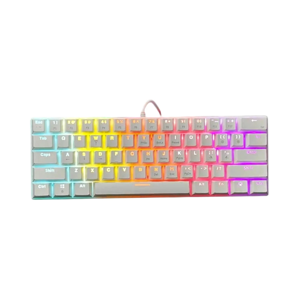 Clavier mécanique gaming blanc 60% qualité GEAR4PC rétroéclairé -  - Gear4PC