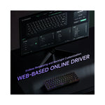 Clavier mécanique gaming Fun60 Pro&Max vue de face avec rétroéclairage RGB