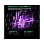 Vue latérale du clavier mécanique FUN60 avec rétroéclairage RGB et repose-poignet