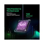 Vue arrière du clavier mécanique FUN60 MAG 60% avec ports USB et prise casque