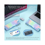 Clavier mécanique RGB avec rétroéclairage multicolore et connecteur USB visible
