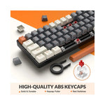 Clavier mécanique RK68 60% Bluetooth double mode vue arrière française