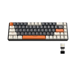 Clavier mécanique RK68 60% Bluetooth 5.0 double mode gaming Français noir et rouge