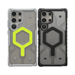 Coque magnétique Clarity Pro Clear pour Samsung S24 S23 S25 en PC TPU transparent resistant