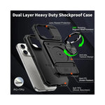 Coque Magnétique Rotative Pour iPhone 15 Pro Max - Vue latérale