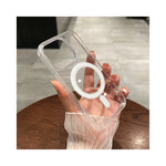 Vue arrière de la coque MagSafe transparente pour iPhone Pro Max