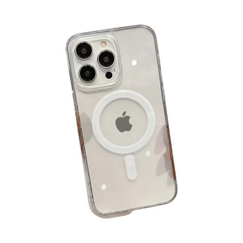 Coque MagSafe transparente pour iPhone 11 12 13 14 15 Pro MaxProtection élégante en acrylique