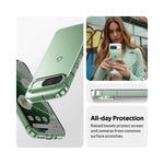 Coque souple transparente pour Google Pixel vue de face