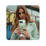 Coque souple transparente pour Google Pixel vue de face