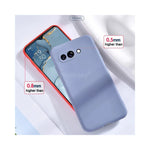 Vue latérale de la coque TPU pour Google Pixel 6 Pro en noir avec finition mate