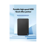 Disque dur externe USB 3.0/2.0 GEAR4PC en noir avec connecteur USB visible