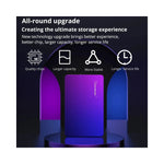 Disque dur portable USB 3.0 bleu vue frontale