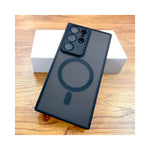 Vue latérale de l'étui pour Samsung S25 montrant les matériaux PC et TPU