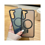 Vue arrière du couvercle ASTUBIA en acrylique transparent pour Samsung S25 et S24 Ultra