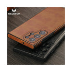 Vue latérale de l'étui cuir PU anti-choc pour Samsung S25 Ultra/S24