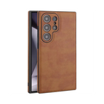 Etui luxe vintage en cuir PU anti-choc pour Samsung S25 Ultra ou S24