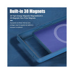 Étui magnétique Liquid Silicone Google Pixel 8 Pro vue arrière avec anneaux métalliquesalt textétui magnétique Google Pixe...