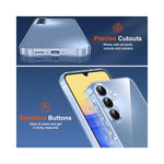 Vue arrière du étui souple silicone pour Samsung S25 S24 S23 S21 FE en noir