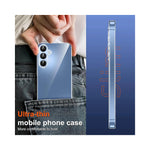 Coque silicone souple pour Samsung S25 S24 S23 S21 FE vue arrière transparente