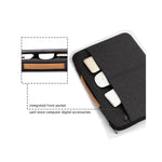 Vue latérale de la housse anti-choc pour ordinateur 15,6 pouces montrant les matériaux résistants et le logo GEAR4PC