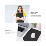 Housse anti-choc GEAR4PC pour ordinateurs portables 11-16" vue arrière noire