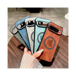 Housse en simili cuir luxe pour Pixel 10 9 8 7 Pro XL vue arrière avec Magsafe