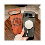 Housse en simili cuir pour Pixel 10 9 8 7 Pro XL vue arrière avec Magsafe