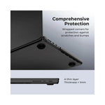 Housse MacBook Air M2 Pro 14 2023 vue arrière montrant ouverture précise et ventilation avancée