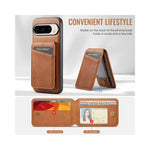 Housse MagSafe Pixel 10 Pro XL vue arrière en cuir PU résistant