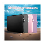 Vue latérale du liner intérieur en polyester pour ordinateur portable gaming