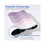 Mat pour souris bleu clair et rose grande taille - Vue arrière