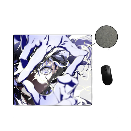 Souris gaming anti-dérapante noire avec revêtement en caoutchouc durable