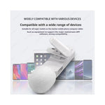 Microphone clip Bluetooth noir pour jeu et enregistrement PC avec latence basse