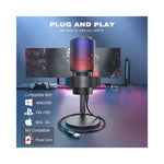 Microphone FIFINE pour PC avec sortie casque et bouton réglage.volume