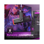Microphone FIFINE USB/XLR noir avec connectique visible de face