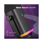 Microphone FIFINE USB/XLR noir pour PC et gaming avec connectique USB et XLR