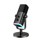 Microphone FIFINE USB/XLR pour PC et gaming noir avec connectiques USB et XLR