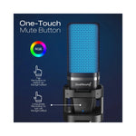 Vue latérale du microphone gaming RGB GEAR4PC avec indicateur lumineux