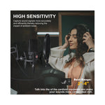 Microphone Ktes AMX 103 XLR Pro vue de profil avec connecteur XLR visible