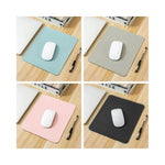 Vue latérale du pad souris anti-dérapant en cuir PU étanche