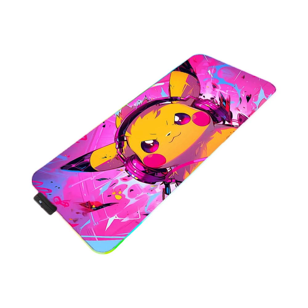Pad souris mat Pikachu RGB pour PC gamer avec motif distinctif -  - Gear4PC