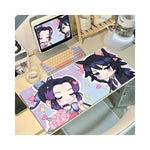 Parchemin anti-dérapant Slayer Demon XXL noir et rouge pour PC vue frontale