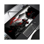 Parchemin anti-dérapant Sakura pour souris gaming sur fond noir